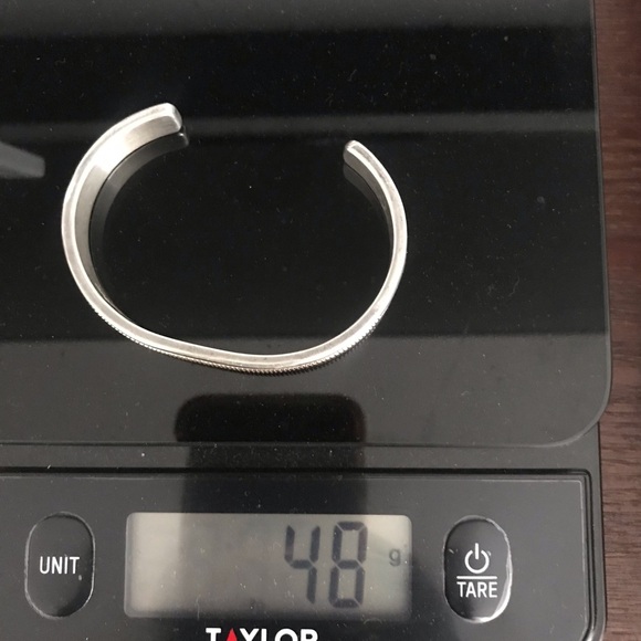 B Morgan 14k Navajo Sterling Cuff - Picture 5 of 10